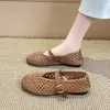 Zapatos Planos de Mujer con Tejido de Malla, Estilo Verano 2026, Ligeros, Casuales, Nuevos Zapatos Slip-On Transpirables y Cómodos con una Hebilla Única