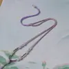 Corda Pendurante Roxo Fumaça de Jade Hetian Puramente Tecida à Mão, o Jade Hetian é Exquisito, Bonito e Simples