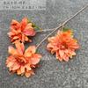 Material de Flor para Casamento Atacado Departamento Laranja Arranjo de Paisagismo de Hotel Arranjo de Flores para Sala de Estar Flor Artificial Flor de Simulação para Casamento Material de Flor Laranja
