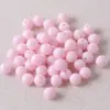 Acrílico Cor Doce Cor Sólida 6-30mm Furo Reto Contas Redondas Contas Soltas DIY Corrente de Celular Pulseira Materiais de Miçangas Atacado