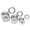 Conjunto de porca sextavada de aço inoxidável 304, arruela plana, arruela de pressão, combinação de parafuso e tampa de rosca M2M2.5M3M4M5-M30
