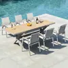 Mesas e cadeiras para pátio externo, mesas e cadeiras de chá ao ar livre, mesas de jantar comerciais de lazer para terraço externo, conjuntos de mesa e cadeira para jardim de villa