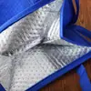 Bolsa de Tela No Tejida Perforada con Aguja, Estilo Nuevo con Patrón de Lunares Engrosado, Hecha a Medida con Asas Reforzadas y Bolsa Aislante con Relieve de Papel de Aluminio