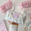 Estuche Brillante con Forma de Estrella Rosa y Femenino para Estudiantes, Bolsa de Almacenamiento de Papelería de Alto Valor, Bolsa Portátil de Almacenamiento para Cosméticos para Salidas