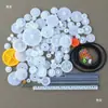 Set de Accesorios de Engranajes de Plástico Piñones de Nylon Poleas DIY Hecho a Mano Juguete de Motor Pequeño Paquete Coche Pequeño