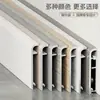 Rodapé de Liga de Alumínio 6cm Fino Minimalista com Arco Borda Reta Rodapé 4 Novos Estilos Rodapé com Arco Borda Reta