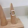 Novo Anel Deslumbrante de Zircônia, Anel de Cobre Irregular Estilo Coreano Nicho Estilo Ins, Anel Ajustável Feminino