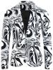 2024 Comércio Exterior AliExpress Amazon Novo Terno Estampado de Um Botão Tamanho Europeu Terno Casual plus size Top Masculino