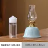 Lámpara de Queroseno Retro Flor de Horno Ru de Fábrica Lámpara de Mantequilla Cerámica Lámparas de Mesa de Noche para Estudio Dormitorio Adornos