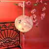 Nova Lanterna Impressa Frente e Verso Lanterna Portátil Antiga Luminosa Estilo Chinês Retrô Ano Novo Alta Transparência Redonda Lanterna de Palácio