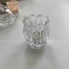 Candelabro de cristal con forma de tulipán estilo ins, vela con forma de flor, decoración del hogar, cafetería, accesorios de fotografía