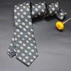 Corbata para Hombre Formal Negocios Atada a Mano 7cm Rojo Azul Marino Moderna Nueva Forma de Flor Accesorios Tienda de Trajes Boda Novio Fotografía