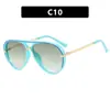 Gafas de Sol con Forma de Sapo Simples 2025 Nuevas Gafas de Sol Europeas y Americanas de Moda Versátiles Retro para Conducir Viajes