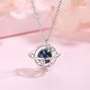 Collar de Plata Esterlina s925 Planeta universo para mujer Cadena clavicular Estilo coreano Estudiante Personalidad Mori Sencillo Joyería de celebridad de internet