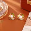Pendientes de Perla Cruzados de Fábrica Original, Pendientes de Gama Alta, Modernos y Exquisitos, Pendientes Dulces y Frescos Estilo Hada