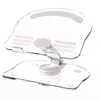 Soporte de escritorio transparente para teléfono móvil Marco de soporte ajustable para tableta Soporte de escritorio multifuncional elevable Plegable