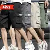 Exclusivo Transfronterizo Tallas XS a 3XL Talla Europea Shorts de Carga Shorts Deportivos Casuales Shorts Sueltos de Cinco Puntos con Múltiples Bolsillos