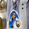 Curry fondo blanco acrílico llavero de doble cara colgante para mochila soporte periférico de imagen TikTok mismo estilo