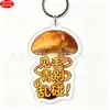 Chaveiro Acrílico de Cogumelos Selvagens de Yunnan Pingente para Mochila Presente de Formatura