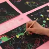 DIY Raspagem Escova Raspagem Papel Especial Escova de Bambu Pontiagudo Raspagem Giz de Cera Pintura Artesanal Infantil Vara de Bambu Vara de Raspagem Ferramenta