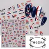 Zhengxiang Novo Produto Transfronteiriço Adesivos de Unha DIY Copa do Mundo de Futebol Evento Esportivo Bandeira de Evento Esportivo Europeu e Americano Comércio Exterior Adesivos de Unha Oem