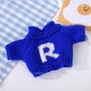 Roupas de Boneca Suéter de Tricô, Roupas de Boneca em Fio Listrado Multicor com Estampa de Coração, Tops para Vestir Bonecas no Atacado