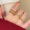 ¡Buena suerte! Anillo Abierto Rojo Pony para Mujer Ankela, Anillo de Dedo Índice Estilo Lujo Ligero de Gama Alta, Anillo Único Apilable