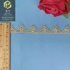 Renda de Bordado Solúvel em Água com Fio Dourado 2cm Acessórios para Roupas Infantis Acessórios Étnicos Dai DIY Feito à Mão Renda Lolita