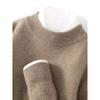 Suéter de cuello alto informal de negocios de alta gama, 100% cachemira de montaña pura, suéter de manga larga para hombre, nuevo suéter interior
