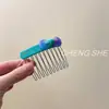 Peine Sencillo de Acetato Estilo Coreano con Lazo, Elegante Peine para el Cabello, Pinza Sin Costuras para Flequillo, Peine para la Frente, Pasador