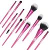 Venda Direta Personalizada 10 Pincéis de Maquiagem, um Conjunto Completo de Ferramentas de Beleza, Cerdas de Nylon Super Macias, Não Soltam Fios de Fábrica