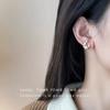 Elegantes Pendientes Florales con Diseño Único, Pendientes Clip de Perlas en Espiral Estilo Francés para Mujeres Sin Perforaciones, Dulces y Versátiles