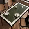 Jogo Americano de Mesa de Jantar Retrô, À Prova d'Água e de Óleo, Toalha de Mesa Sem Lavagem, Estilo Vintage, Novo Modelo 2026, Luxo Leve, Sensação de Alta Qualidade, Jogo Americano para Mesa de Centro de Desktop