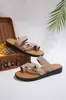 2026 Verano Nuevo Comercio Exterior Tallas Grandes Punta Redonda Punta Abierta Moda Sandalias Planas Versátiles Sandalias de Playa En Stock