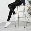 Novedad de Primavera Moda Leggings con Incrustaciones de Diamantes Ropa Exterior para Mujer Leggings Cálidos Forrados de Felpa Talla Grande Ajustados Pantalones hasta el Tobillo