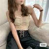 Top Sexy de Tirantes con Cuello en V y Ombligo Verano Nuevo Estilo Coreano Chaleco Camisola Multicolor con Hilo