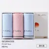 Caja de Regalo Jielia 3 Toallas Algodón de Fibra Larga de Xinjiang Bienestar Laboral Regalo Suave Absorbente Compra Grupal Regalo de Acompañamiento