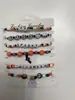 2026 Novo Modelo Halloween Letras Pulseiras Elásticas Empilháveis Abóbora Caveira Aranha Pulseiras Empilháveis Transfronteiriças Em Estoque