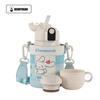 [Copo Urso] mercadoria genuína copo térmico de urso, copo de água isolado de aço inoxidável para adultos e crianças,