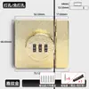 Cerradura Combinada sin Taladro para Cajón Cerradura para Puerta Deslizante Cerradura para Puerta Doble Cerradura de Gabinete Cerradura de Empuje y Tirón para Puerta de Gabinete Pestillo Cerradura para Zapatero Cerradura de Armario