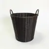 Fornecedor de Cestas de Lavanderia Plásticas Trançadas para Roupas e Brinquedos, Cestas de Armazenamento de Roupas para Banheiro, Cestas de Roupas Sujas de Imitação de Rattan