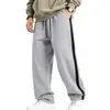 La nueva colección de otoño/invierno de Amazon: pantalones deportivos casuales para hombre con franjas laterales, forro polar, cintura elástica y diseño de pierna recta