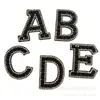 Venta al por mayor de fábrica Parche de letras de diamantes de colores autoadhesivo Reparación en caliente Parche de letras de pedrería 26 Letras Parche de pedrería