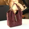 Bolso de Hombro con Estampado de Serpiente de Moda 2026, Bolso de Mano de Alta Gama, Lujo Ligero, Gran Capacidad, Bolsa de Compras Versátil para Mujer
