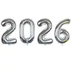 Set de Globos para Nochevieja 2026, Globos Numéricos de 16/32/40 pulgadas para el Año del Caballo, Set de Globos de Papel de Aluminio para Celebración de Año Nuevo