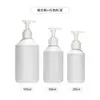 Em Estoque Garrafa Recarregável de Alta Qualidade 300ml com Ombro Inclinado Tipo Pump, Transparente Fosca 500ml Grande Capacidade Garrafa Vazia para Shampoo