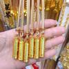 Colar com Pingente Colar do Coração Dourado Estilo Loja Dourada, Colar do Coração com Alta Retenção de Cor, Corrente para Suéter de Alta Qualidade no Atacado