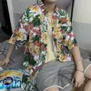 Camisa Hawaiana Floral de Verano para Hombre, Camisa de Algodón Retro de Manga Corta para Hombres y Mujeres, Tops Sueltos de Viaje para Parejas