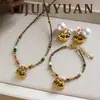 Colar Acessório Cavalo de Balanço Esmaltado Colorido Retrô Moda Original Outono Inverno, Corrente de Clavícula Exquisita e Elegante com um Toque Sofisticado