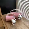 Bolsa Peluda de Otoño e Invierno Bolsa Cilíndrica Portátil de Dibujos Animados Estilo Girly Moda Bolso de Teléfono Móvil de un Hombro Moda Coreana Bolso de Felpa de Moda Tendencia